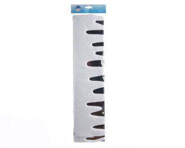 Girlande Polyester Schnee Eiszapfen L.180cm B.15cm H.0.2cm weiß