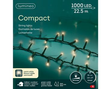 LED Compact Beleuchtung Outdoor L.2250cm 1000L grün/warmes weiss