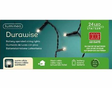 LED Durawise Basic-Beleuchtung L.172.5cm schwarz/warmes weiss Batterie