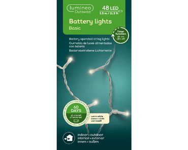 LED Durawise Basic-Beleuchtung Outdoor L.350cm transparent/warm weiss