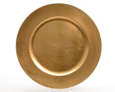 Dekoteller Platzteller Weihnachtsteller Ø 42 cm gold