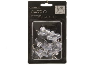 Saugnapf plastik Outdoor L.3.5cm B.3.5cm H.1.5cm klar 12 Set