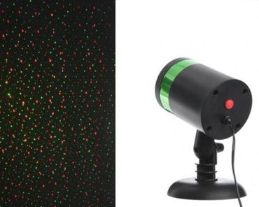 Laser Strahler Deko Dekoration Haus Garten Party Beleuchtung Feier