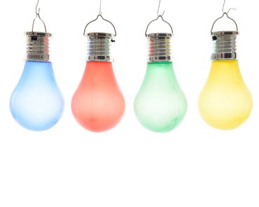 LED Leuchten Glühbirnen Kunststoff Gartenlicht Licht  4er Set