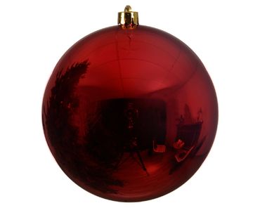 Christbaumkugeln Weihnachtskugeln bruchfest Ø 20 cm 1 Stück rot glanz
