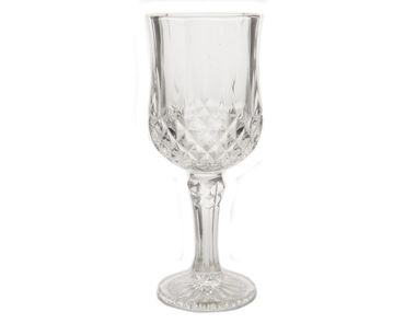 Weinglas Glas Weißweinglas Diamantschliff H 16,5 cm
