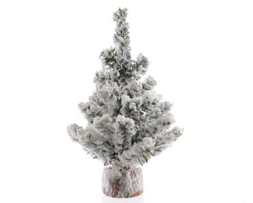 Snowy Toronto Minibaum Grün / beschneit H 20 cm 