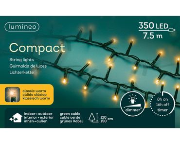 LED Compact Beleuchtung Outdoor L.750cm 350L grün/klassisch warm
schwarz/bunt
