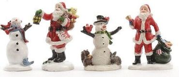 Weihnachtsdeko Deko Tischdeko Nikolaus Schneemann Figuren