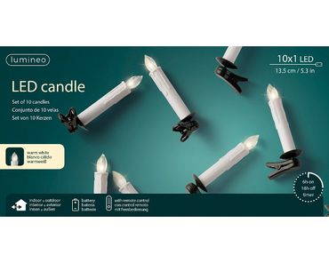 LED Kerzen mit Fernbedienung Batteriebetrieben 10 Kerzen