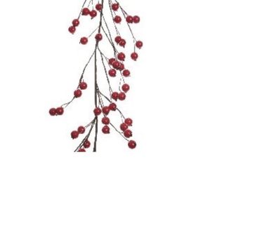 Girlande rot Beerengirlande Weihnachten Tischdeko