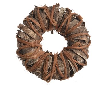 Kranz Birkenkranz mit Bananenrinde Dekokranz Ø 29 cm