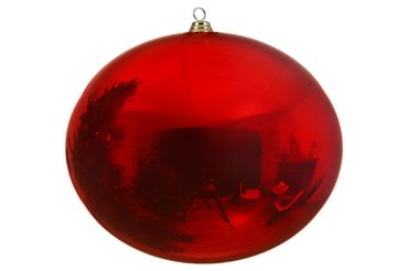 Christbaumkugeln Weihnachtskugeln bruchfest Ø 40 cm 1 Stück rot glanz