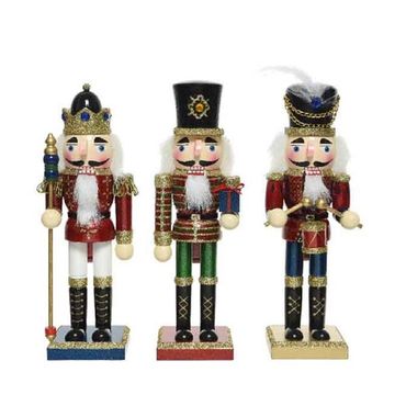 Nussknacker Dekofigur Weihnachten Holz rot H 25 Stückpreis
