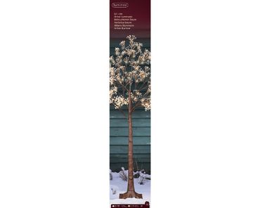 LED Baum pvc Schleierkraut Dauerbetrieb Outdoor
dia90cm H.150cm
braun/warmweiss