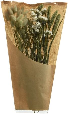Blumenstrauß, Getrocknete Blumen und Gräser natural