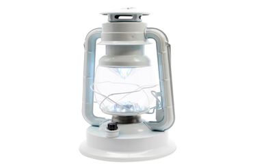 Laterne Sturmlaterne LED Licht Campinglampe dimmbar H 19,5 cm weiß