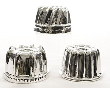 Teelicht Teelichthalter Kuchen Kuchenform Backform Gugelhupf silber Stück