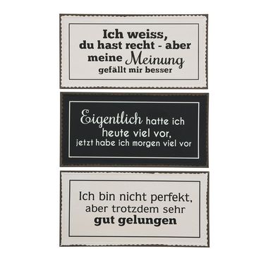 Schild Metallschild  Blechschild  Priol Auswahl nach Zufall