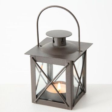 Laterne Farol braun Eisen Höhe 10,5 cm Breite 7,5 cm Stückpreis