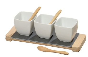 Servierschalen Set 7tlg Porzellan Servierplatte weiß