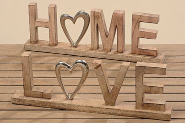 Aufsteller Love Home Lca.50cm Stückpreis