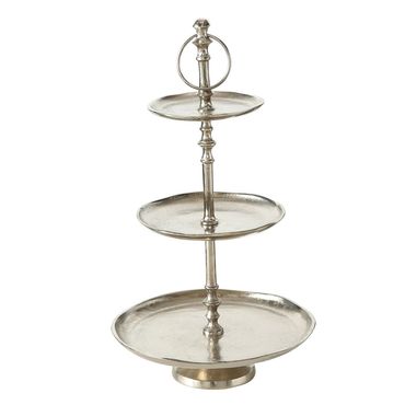 Etagere Flaire 3 Ebenen  H 48cm Ø 30cm schwarz