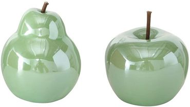 Apfel/Birne Perly Porzellan grün Apfel/Birne Ø 10 cm,