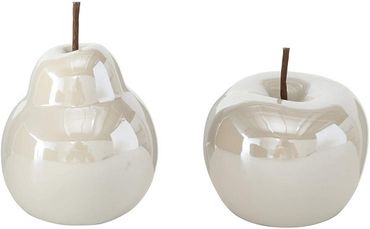 Apfel/Birne Perly Porzellan weiß Apfel/Birne Ø 10 cm,
