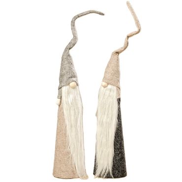Dekofigur Dobby Wichtel H.70 cm beige weiß grau Polyester Stückpreis