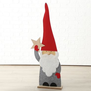 Figur Fredo Weihnachtsmann Nikolaus H 87 cm Stückpreis