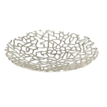Deko-Schale Fidan Ø32 cm H6 cm Aluminium Silber Stückpreis
