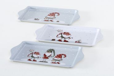 Deko Tablett Holger Wichtel Nikolaus Weihnachten Kunststoff Stück