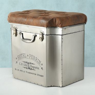 Hocker Kinley, Sitzbank Truhe Hocker Industrial