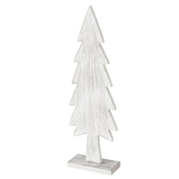 Dekoaufsteller Tiago Tannenbaum Holz MDF grau H.40 cm