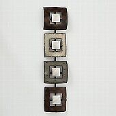 Wandobjekt Wohnzimmer Dekoration Quadrat Eisen 18x78cm