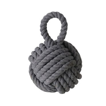 Türstopper Zuber Jute Textil H/Ø 23/15 cm grau natur Stückpreis