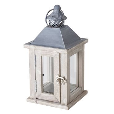 Laterne Stella H:ca.25cm Tanne weiss