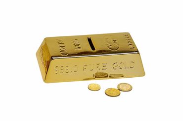 Spardose Goldbarren Barren Golddose Sparbüchse