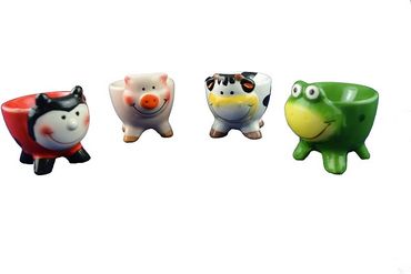 Eierbecher Keramik Tieroptik Frosch