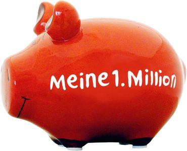 KCG Kleinschwein Sparbüchse Sparschwein Urlaubskasse Meine1. Million