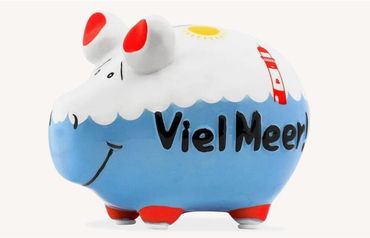 KCG Kleinschwein Sparbüchse Sparschwein Urlaubskasse Viel Meer