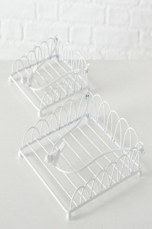Serviettenhalter Ria Eisen Weiss GROß