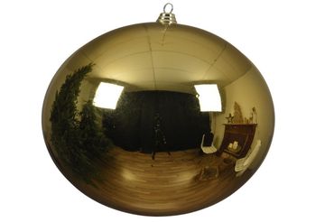 Christbaumkugeln Weihnachtskugeln bruchfest Ø 40 cm 1 Stück hellgold glanz