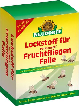 Neudorff Lockstoff für Permanent Fruchtfliegen Falle 2 Stück