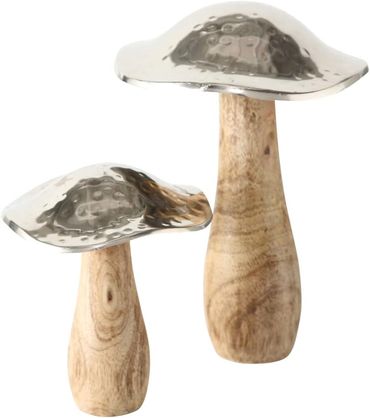 Pilz Fliegenpilz Dekopilz Mango, Aluminium 2er Set