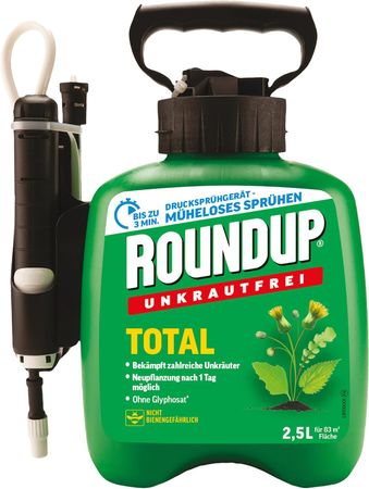 Roundup Unkrautfrei TOTAL, 2,5 L Drucksprühsystem - 