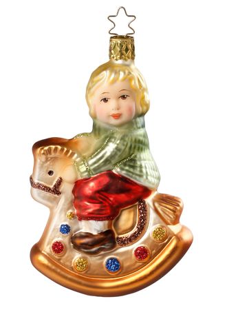 Christbaumschmuck Weihnachtsritt Glas 12,5 cm 