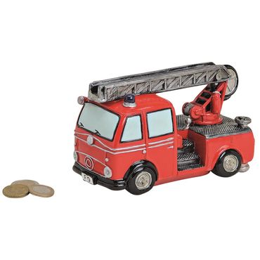 Spardose Feuerwehrwagen Poly B16 x T8 x H10 cm