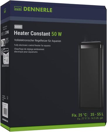 Dennerle Nano Heater Constant 50 W Aquarien von 35-55 Liter